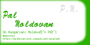 pal moldovan business card